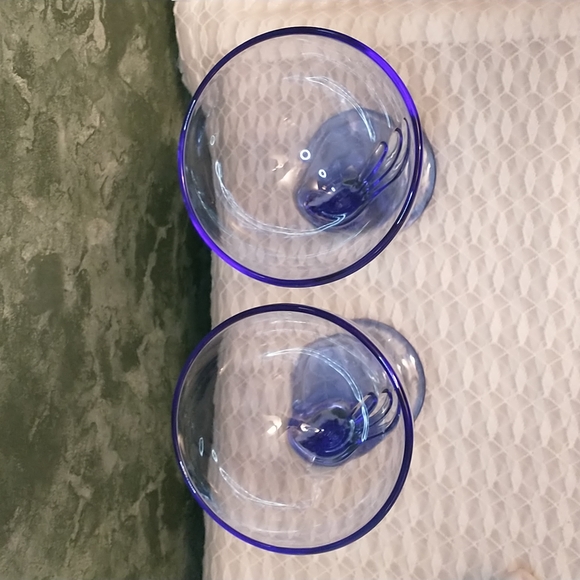 Bromioli Rocco - Italian - Set of 2 -  Cobolt Blue Glasses - M2 - Picture 5 of 7